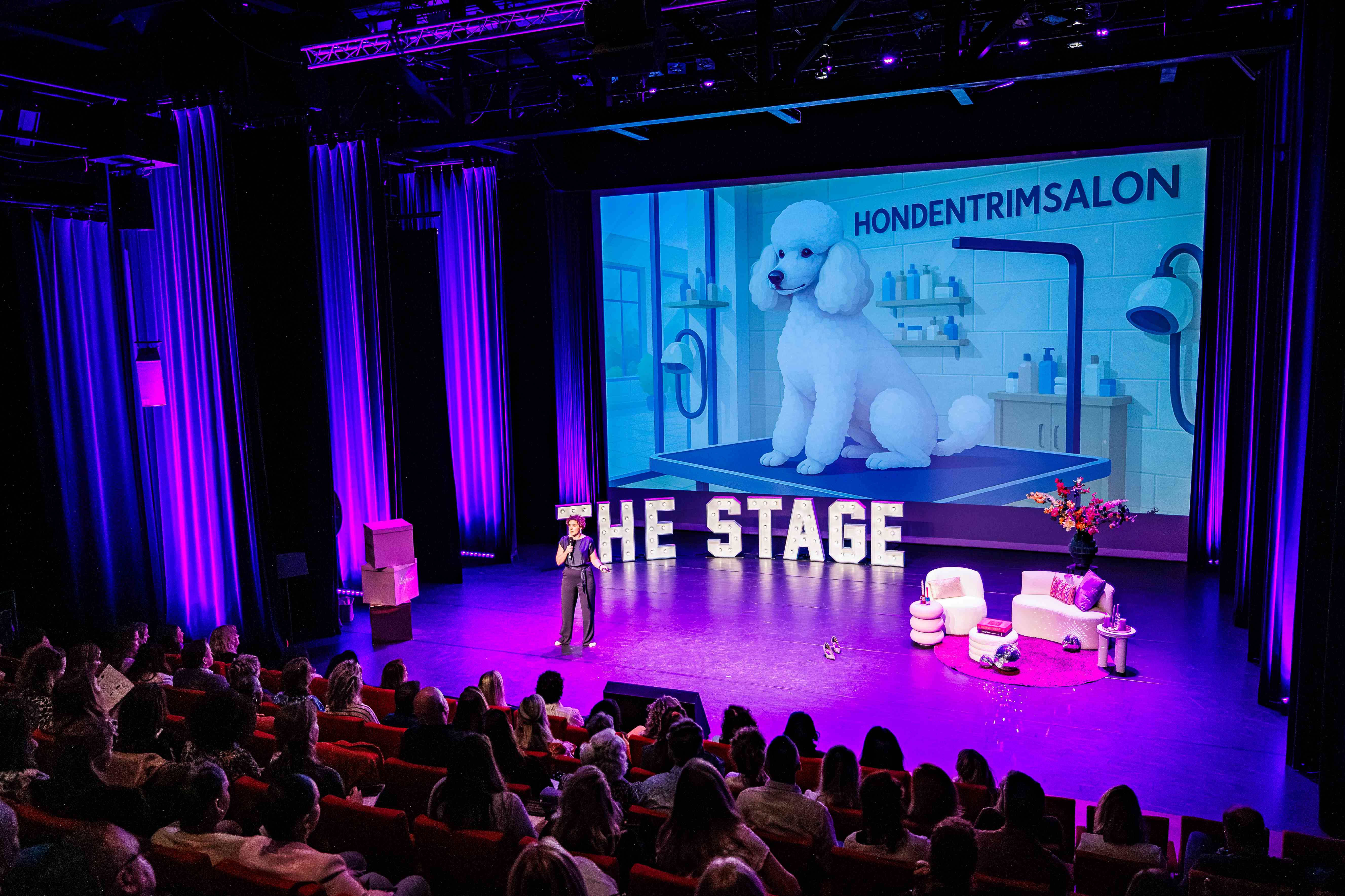 Elke Zabel op het podium